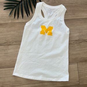 The Nike Tee University of Michigan White Tank Top size xsmall